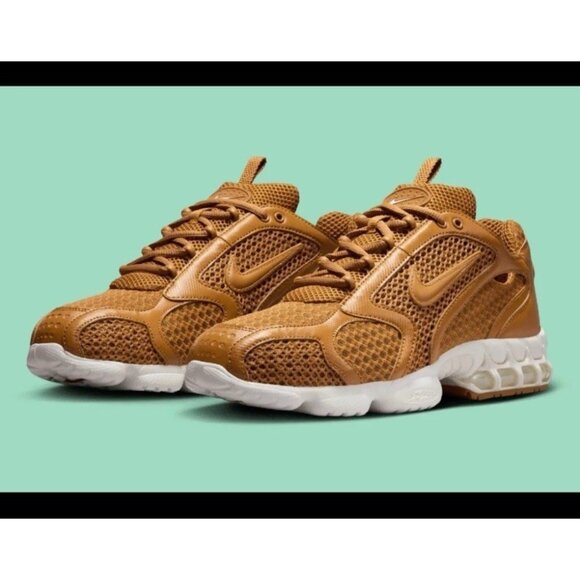 Nike Air Zoom Spiridon Cage 2 Wheat White Sail Running Shoe HQ3552-799 Men’s 9.5 - Picture 2 of 8